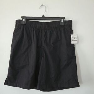NWT BP Men's Black Nylon Lightweight Drawstring Adjustable Athletic Shorts